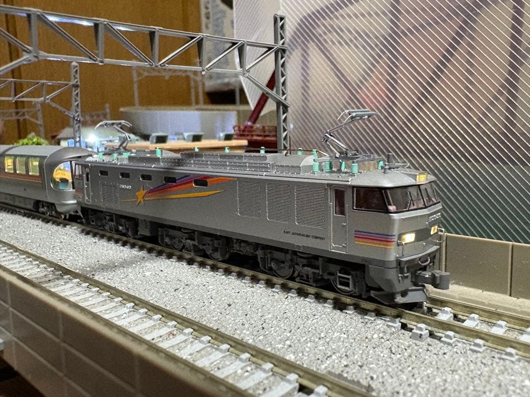 nゲージ KATO 寝台特急　カシオペア　客車12両+ED79形　EF510形