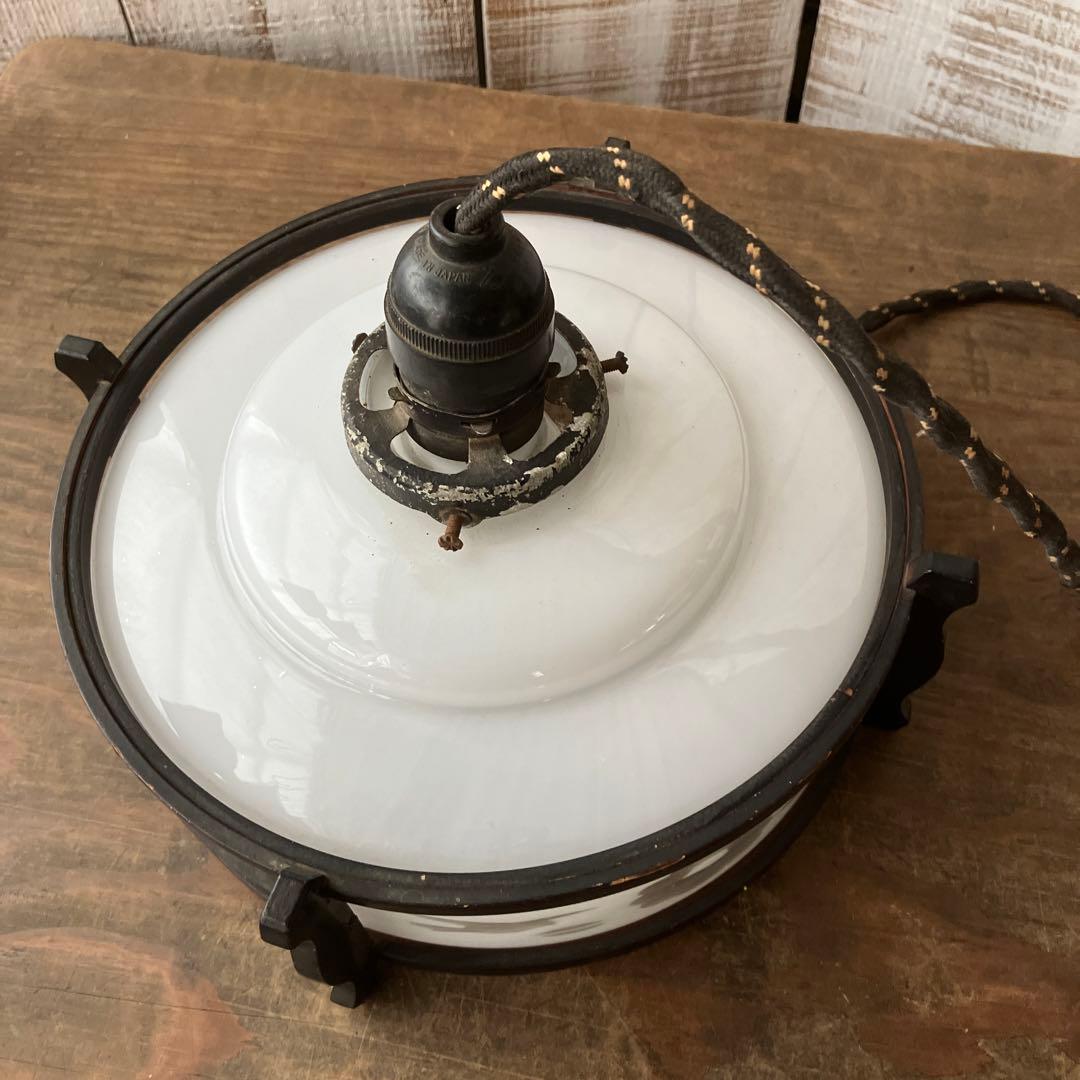 古道具　昔　ランプ　天井照明　和風ランプ