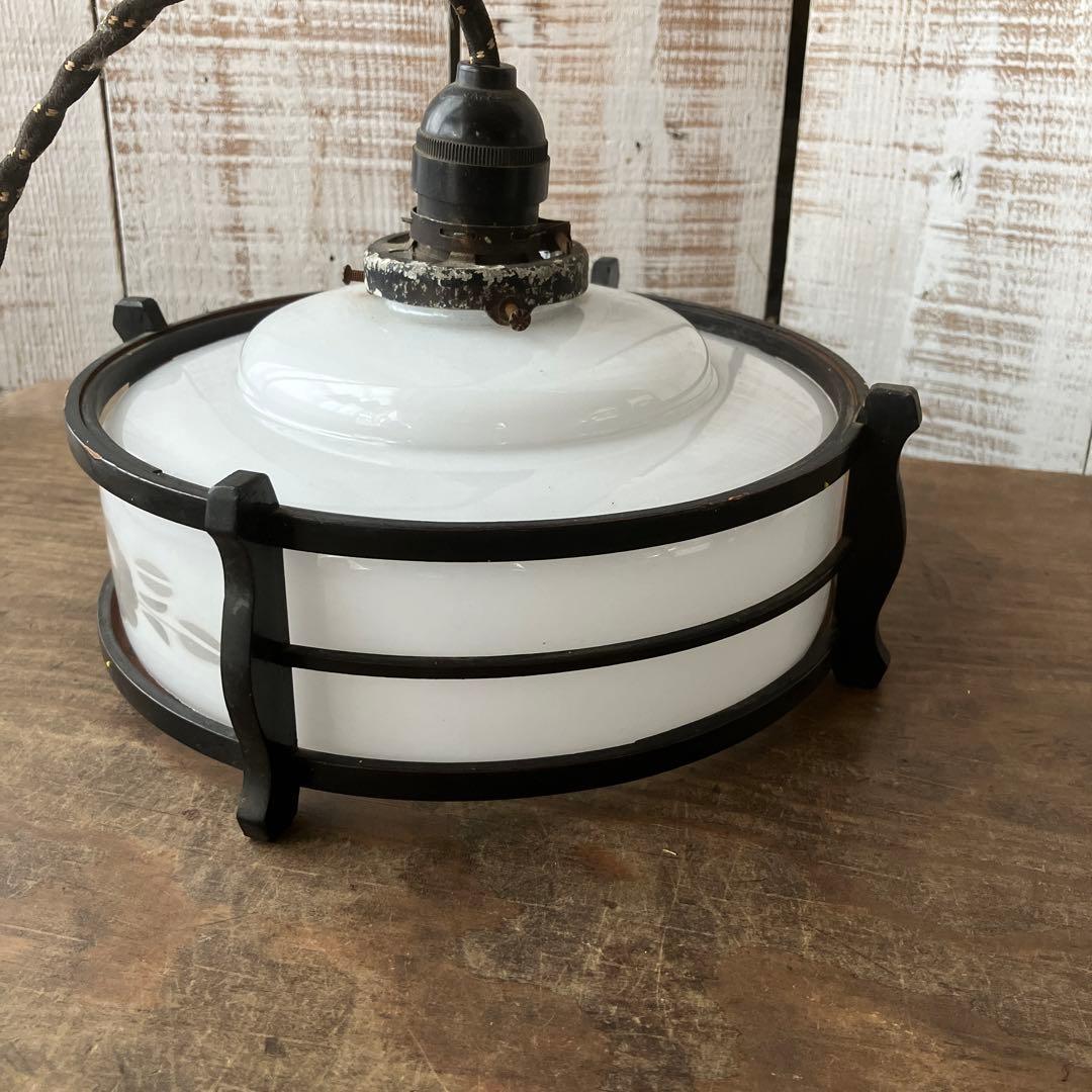 古道具　昔　ランプ　天井照明　和風ランプ