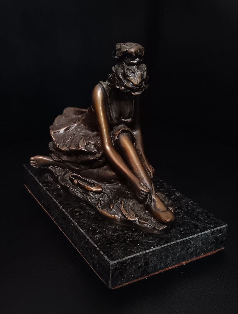 G.Visentin イタリア製 ブロンズ像 バレリーナ 彫刻 ヴィンテージ