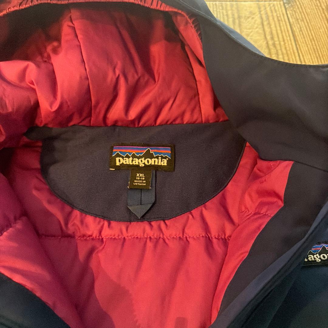 patagonia ジャケット XXL ネイビー　緑　スキー　スノーボード