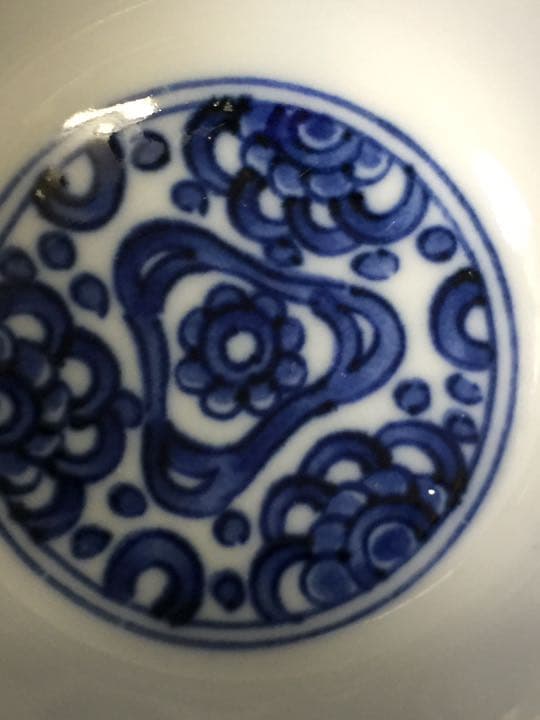 明時代 宣徳民窯 青花馬上杯 染付  時代物