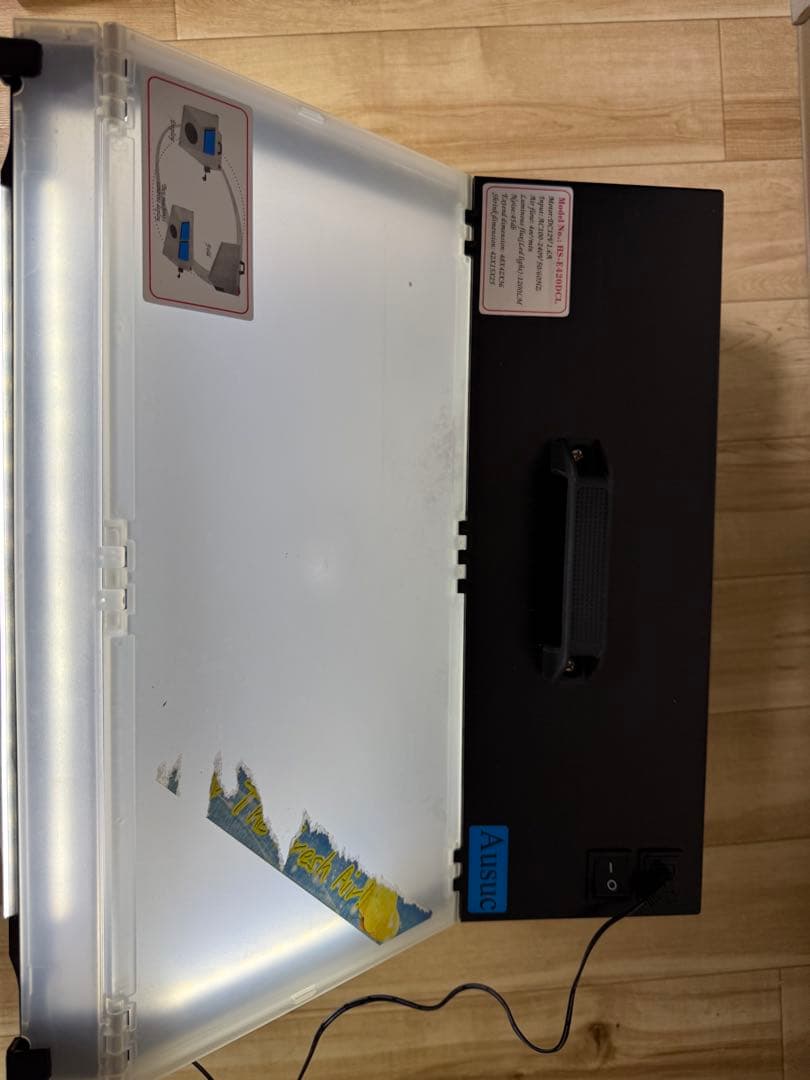 HS-E420DCLK LEDライト付きスプレーブース+エアブラシセット