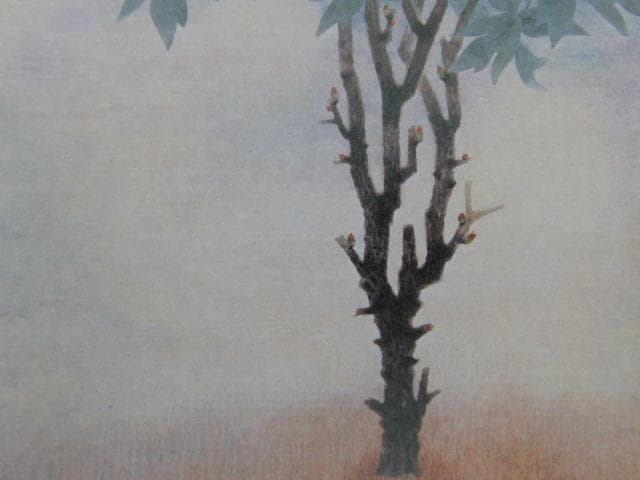 山本倉丘、【静かな朝】、希少な額装用画集より、状態良好、新品額装付