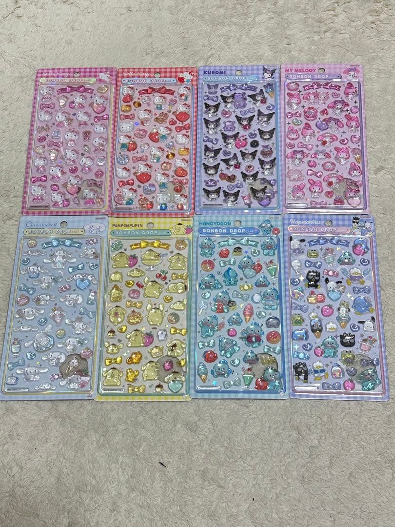 ボンボンドロップシールサンリオ8枚セット