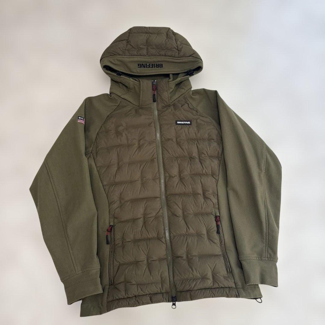 BRIEFING GOLF ハイブリッドダウンパーカー Sサイズ オリーブ