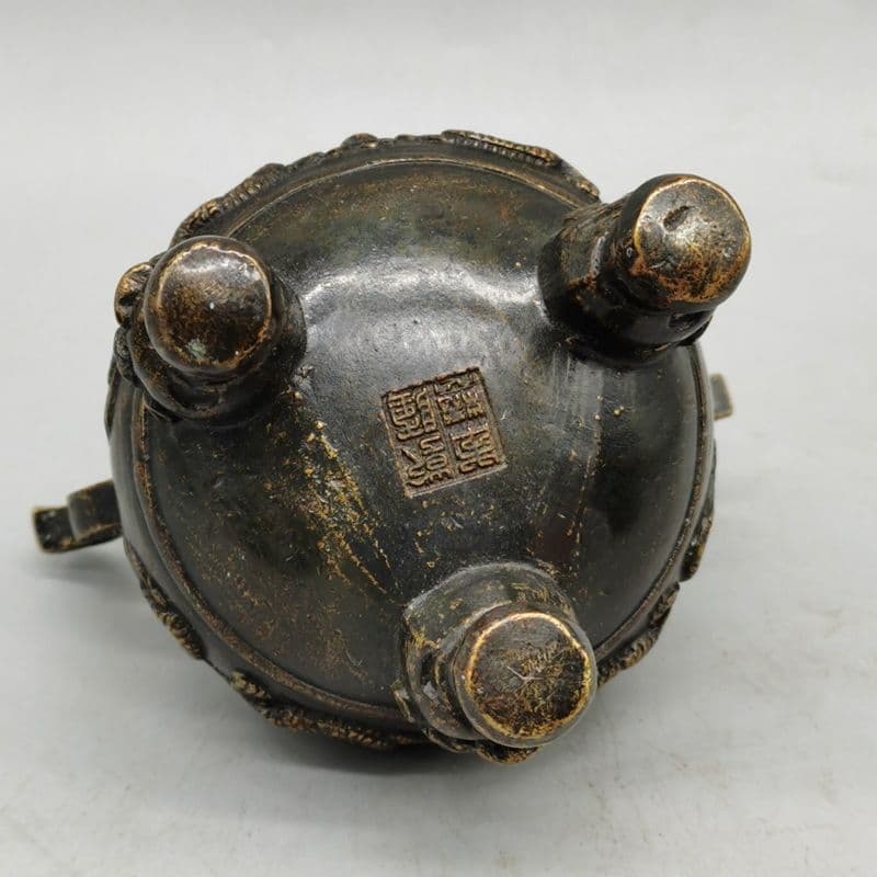 双龍戯珠塔香炉 香道具 仏具 工芸品 美術品 置物