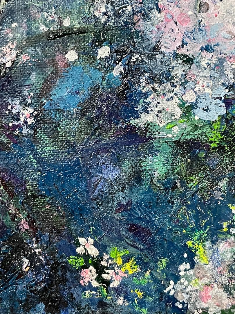 「真作」作者不明　風景画　油彩画　額装　サイン有り　F6号