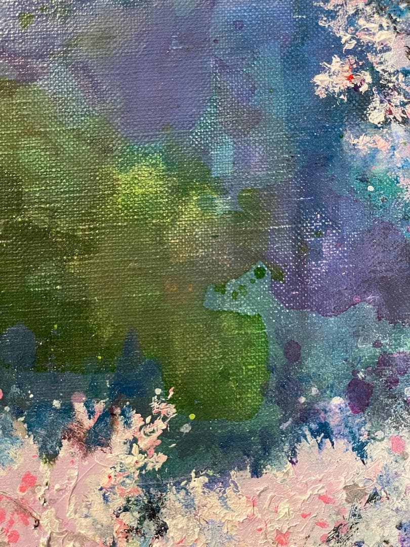 「真作」作者不明　風景画　油彩画　額装　サイン有り　F6号