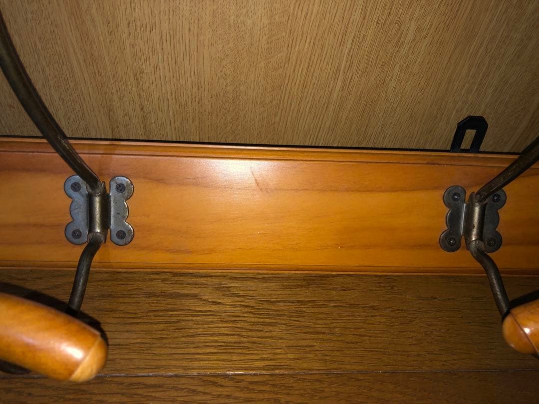 フランス　アンティーク　ウォールハンガー　3連　コート　帽子掛け　フレンチ