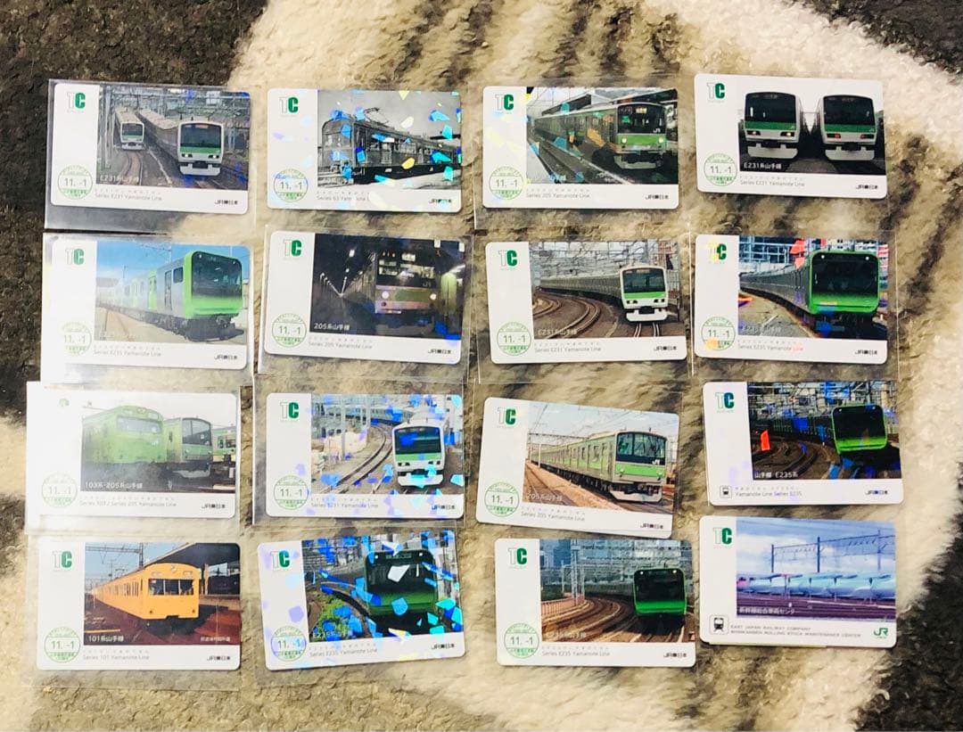 電車カード　山手線環状運転100周年鉄道カード 全14枚　コンプリートセット
