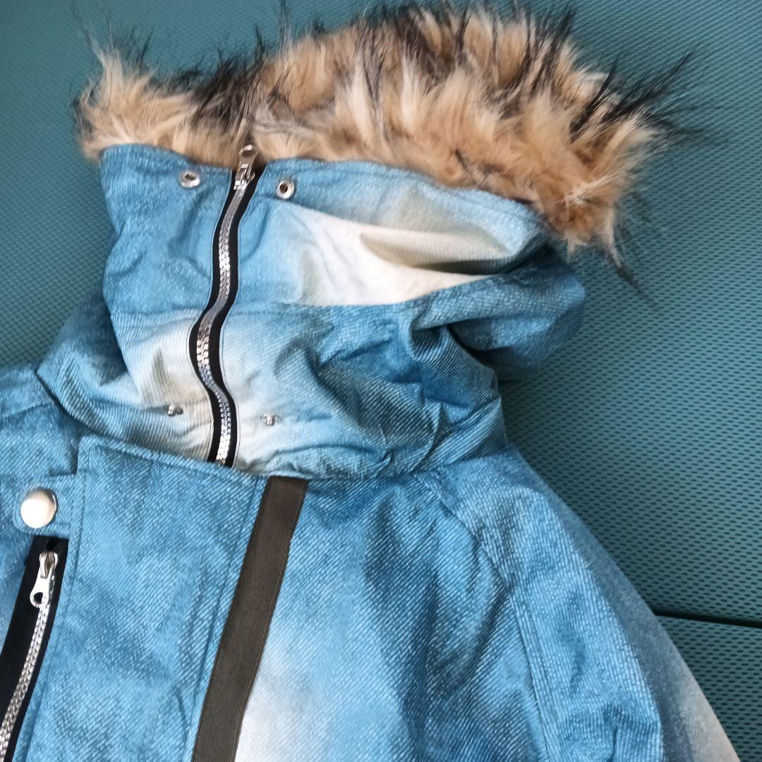 SELECT　GARDEN　スノーボードウェア　ファー付きデニム風　M