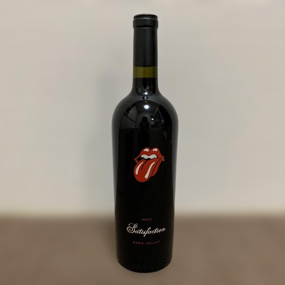 ローリングストーンズオリジナル赤ワイン 「サティスファクション」未開封、箱入り