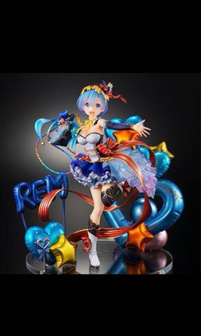 未開封3体セット　特典台座付き エミリア、レム、ラム　アイドルver