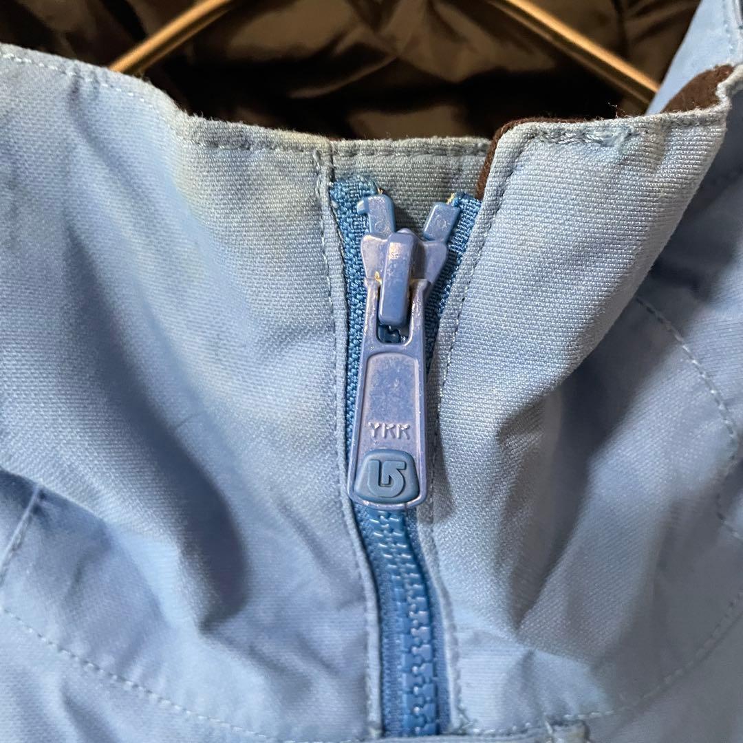 Burtonバートンスキーウェアスノーボードジャケットパーカーフード付き青ブルー