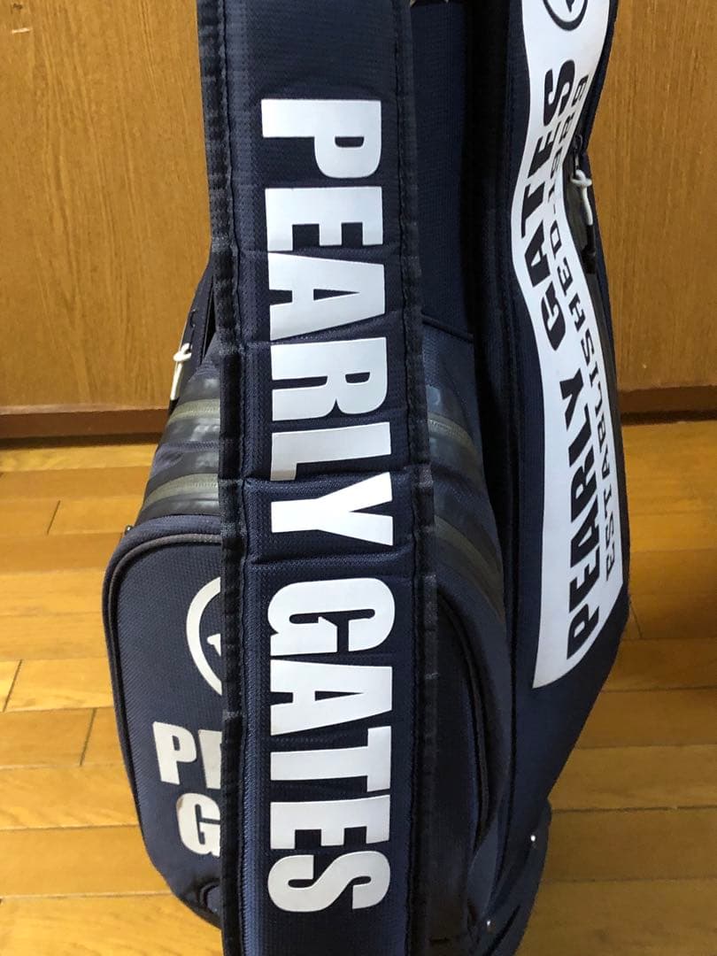 パーリーゲイツ　キャディバッグ　ネイビー　紺　スタンド式　軽量