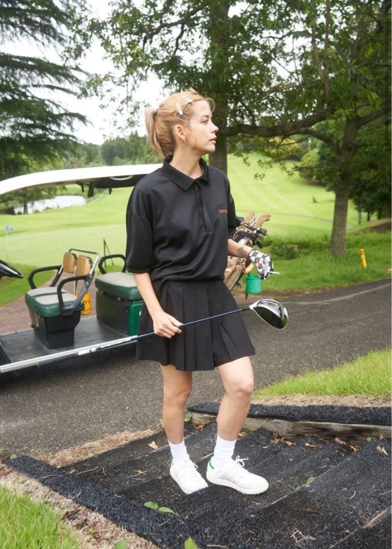 Cph/Golf プリーツスカート ブラック