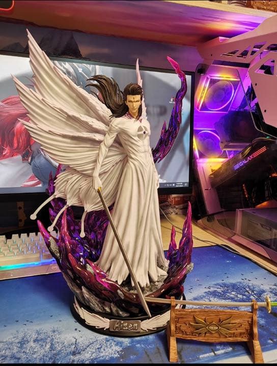 BLEACH 黒衣少年図 蓝染惣右介 1 ガレージキット ガレキ スタチュー