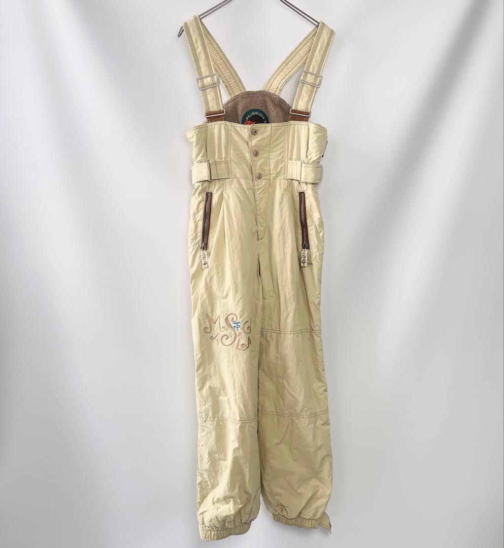 【希少】90s ellese スキーウェア 裏ボア 中綿入り 上下 昭和レトロ