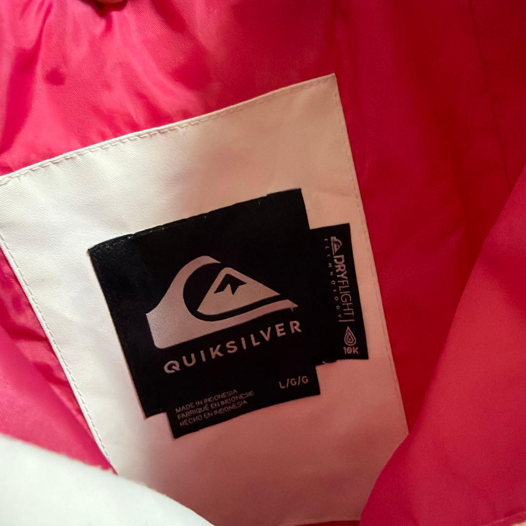 Quiksilver アノラックジャケット スノーボードウェア　ホワイト　L