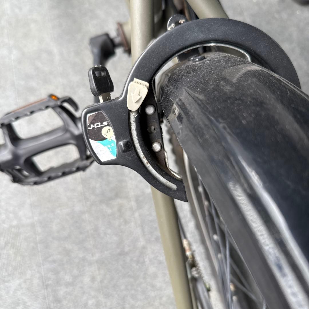 Jeep ジープ　キッズバイク オリーブグリーン 前カゴ付き　自転車　22インチ