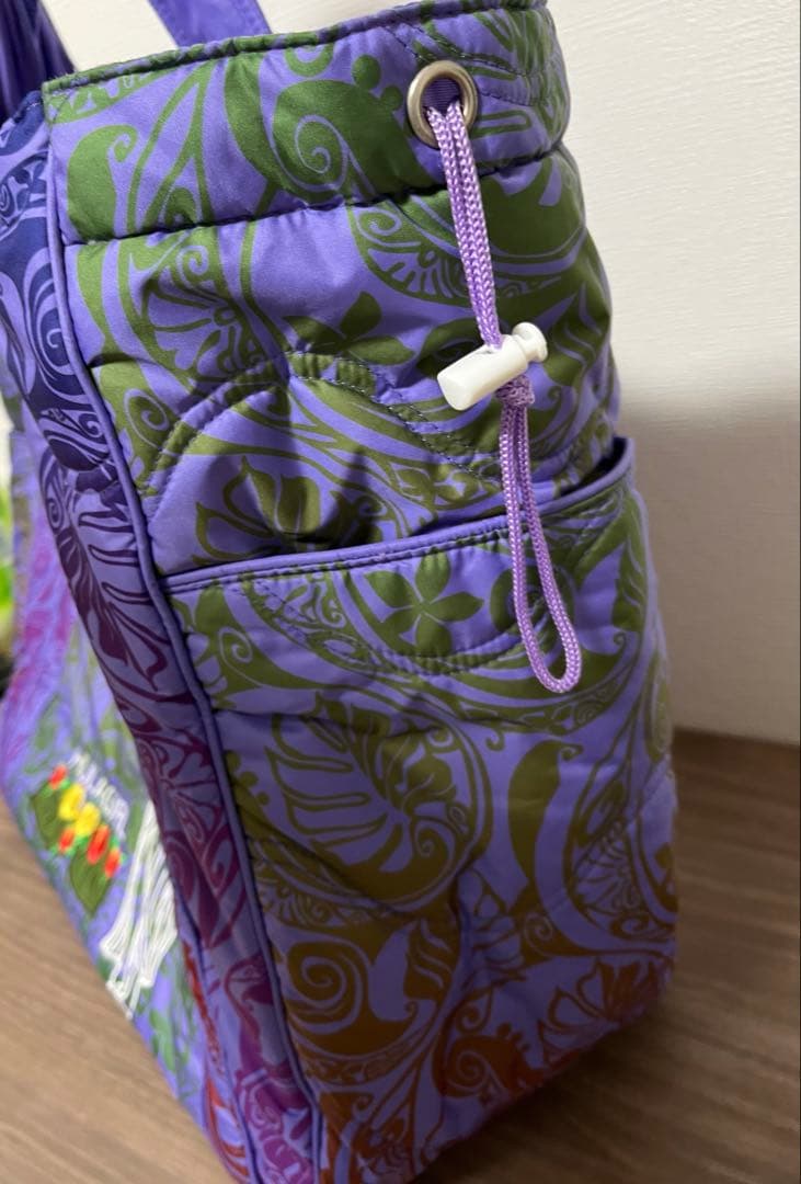 フラダンス　大判トートバック　パープル