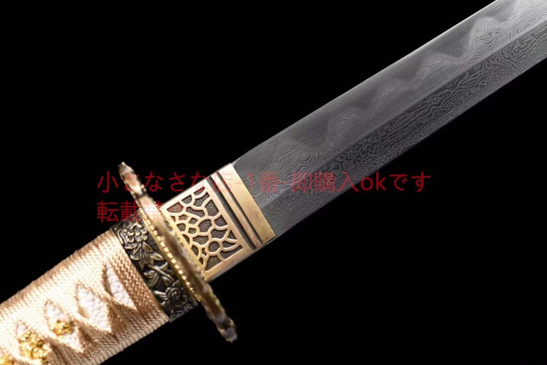 波の直版小武士  古兵器 武具 刀装具 日本刀 模造刀 居合刀