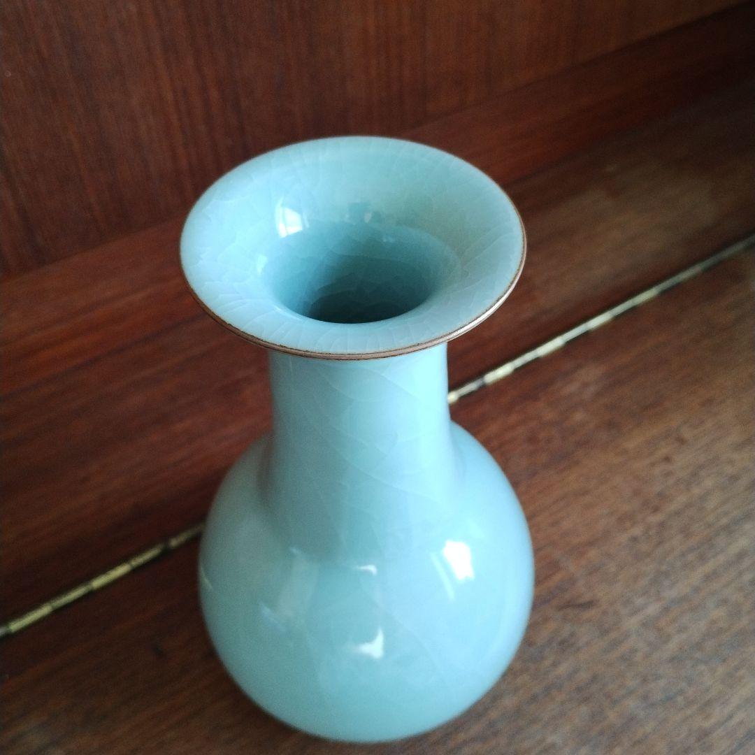 青磁　花生　浦口雅行