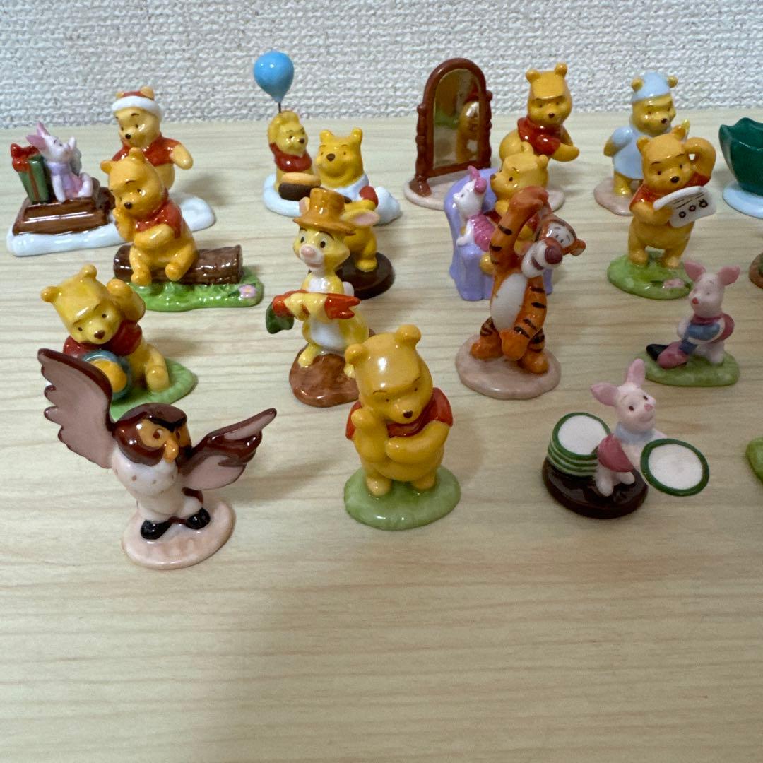くまのプーさん 陶器製 置物 ミニチュア フィギュア　千趣会　19種