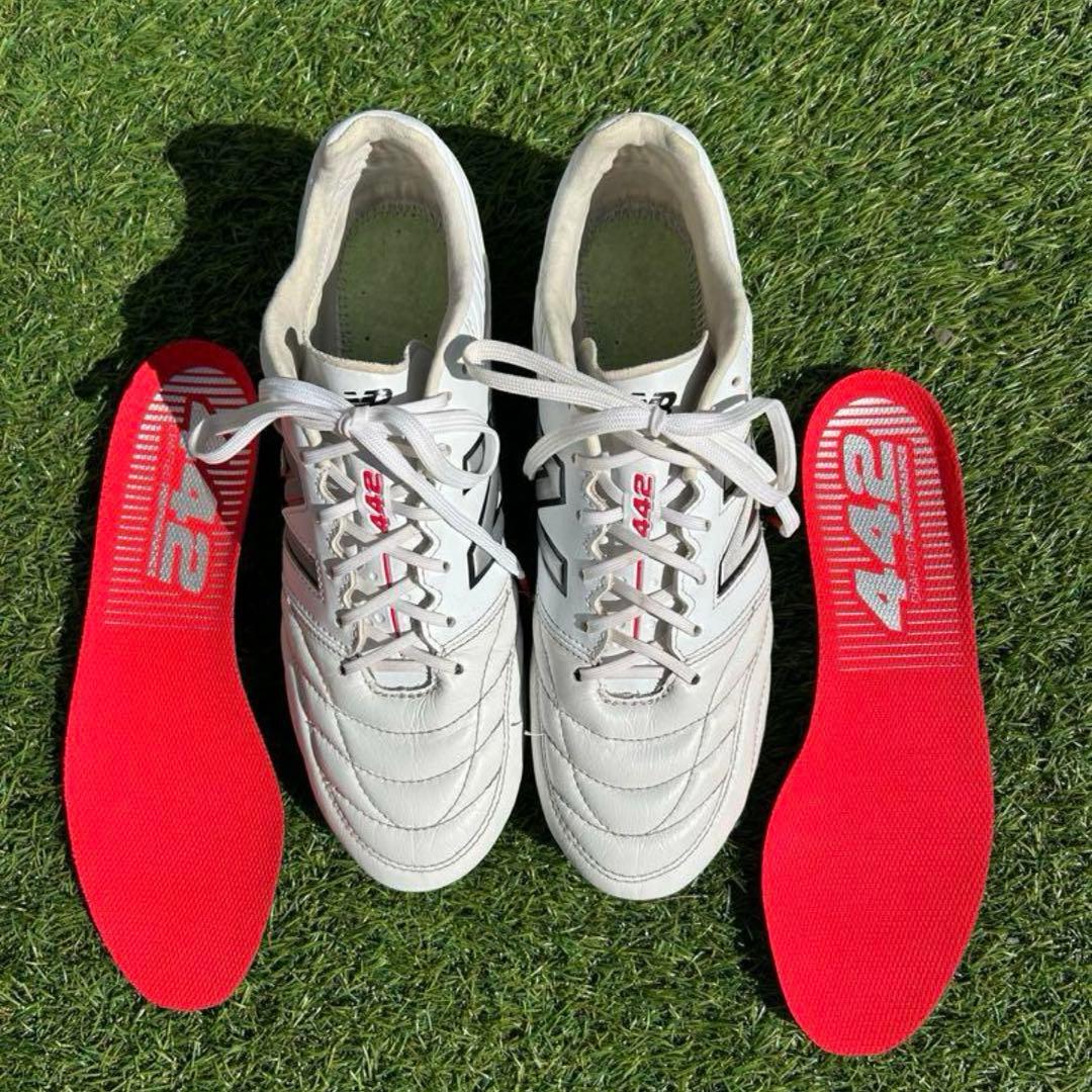 New Balance 442 サッカーシューズ ホワイト/レッド