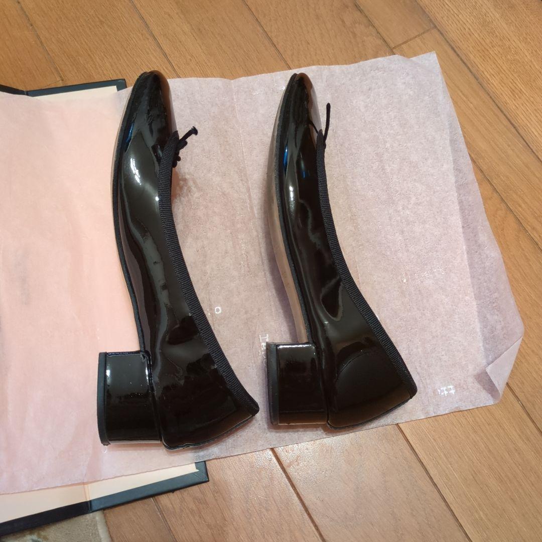 repetto ビーガンレザー バレエシューズ 黒 36