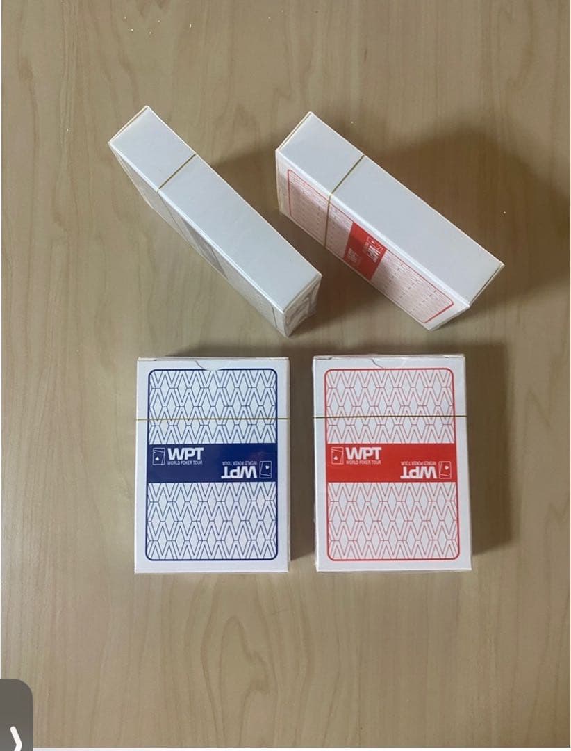 WPTポーカー専用トランプ　赤•青5セット ※セール中