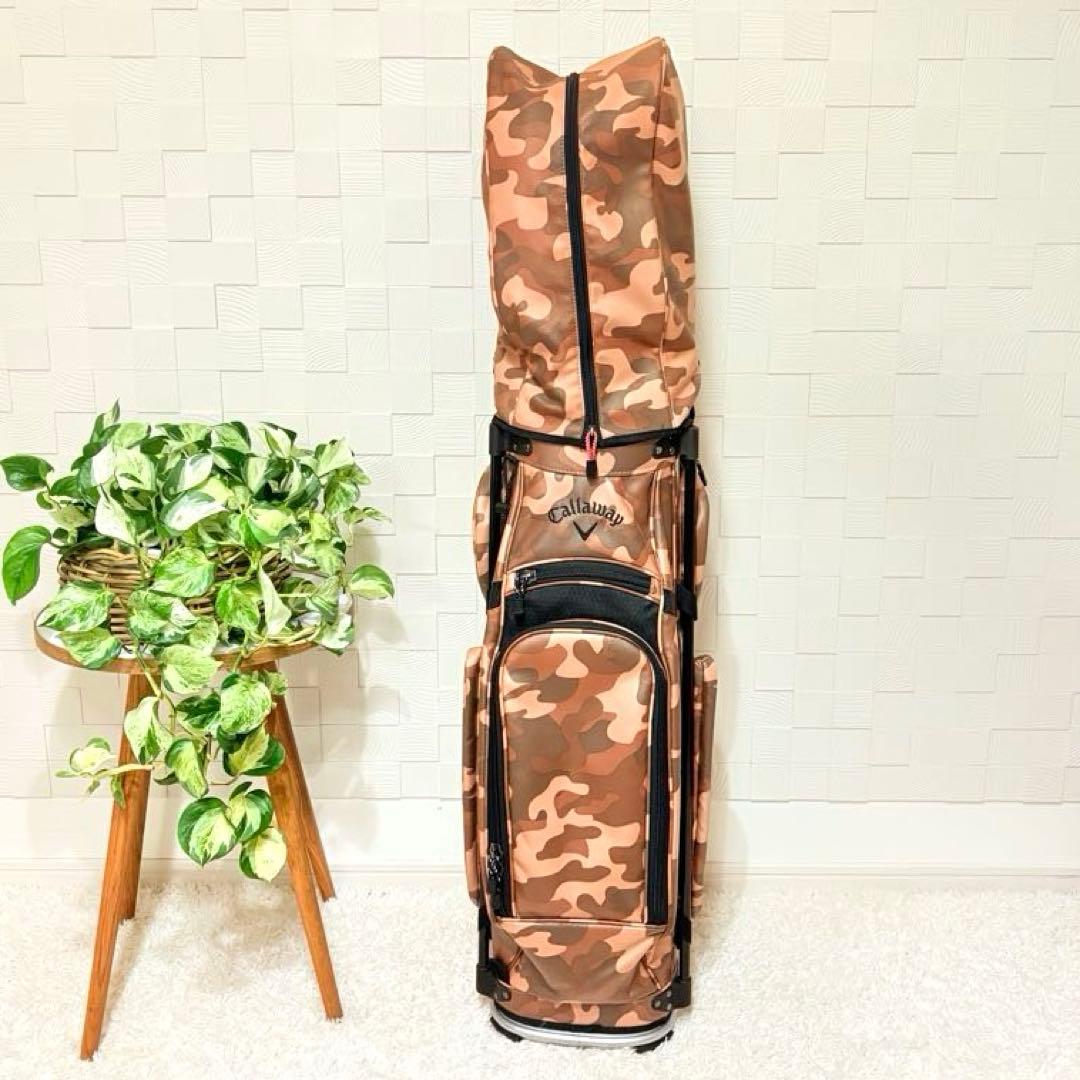 キャロウェイ◎おしゃれ軽量ミリタリー柄キャディバッグ
