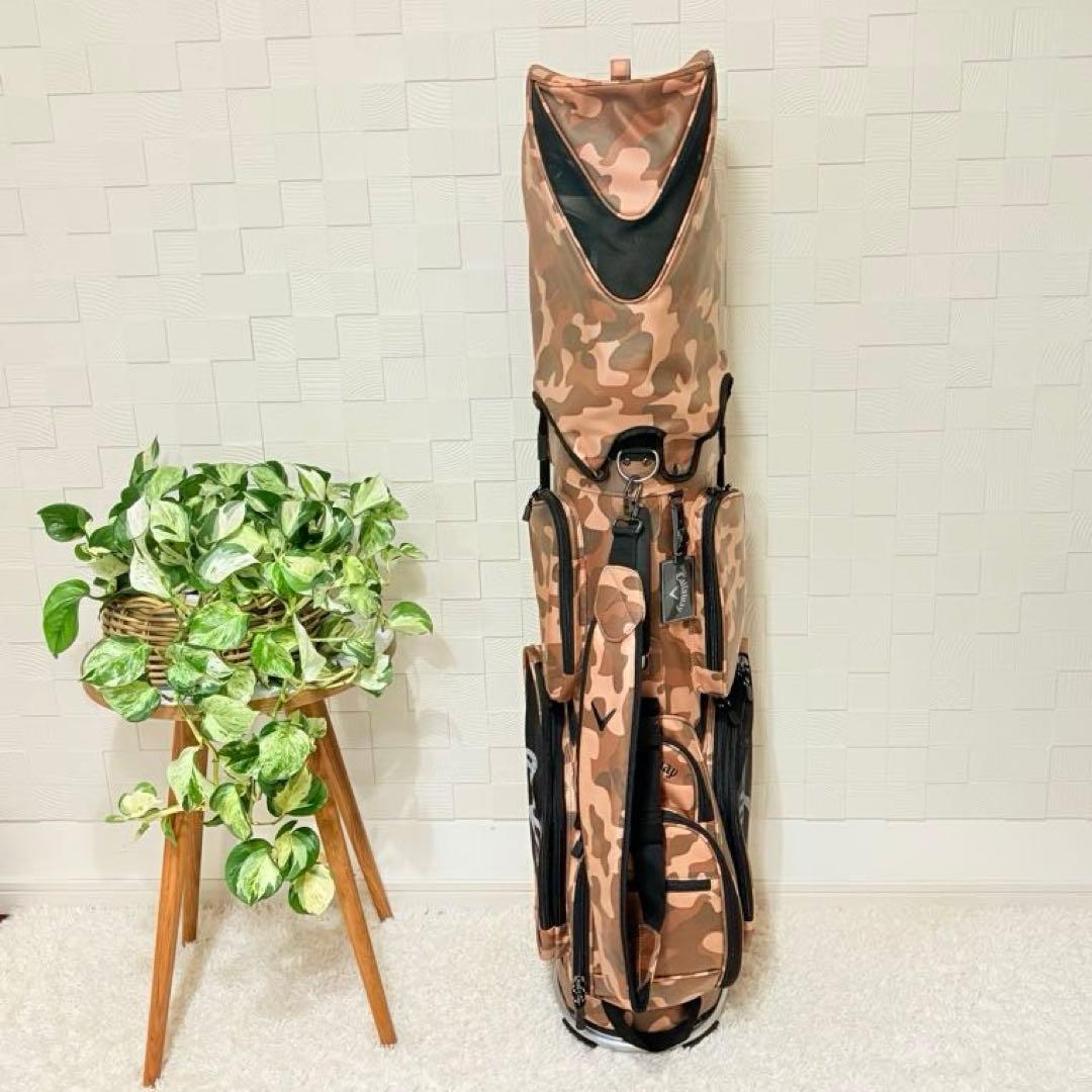 キャロウェイ◎おしゃれ軽量ミリタリー柄キャディバッグ