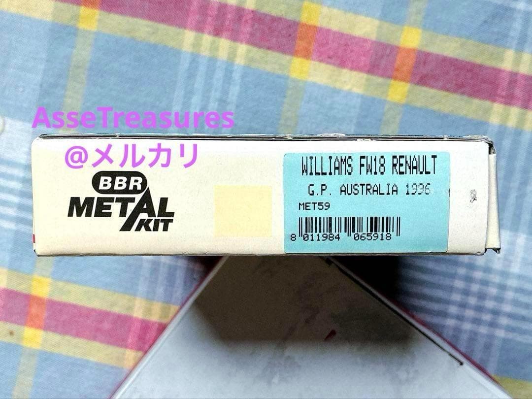 当時モノ BBR 1/43 ウィリアムズ・ルノー FW18 状態良好