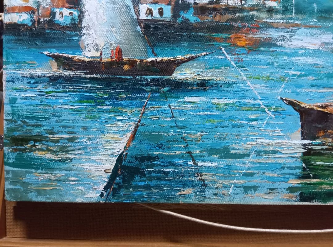 Ｆ８号モ゙ダンな秀作です写真10枚です油彩です