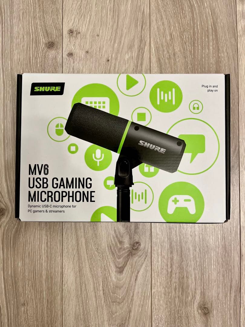 SHURE MV6-J USBダイナミックマイク 元箱付 付属品完備 動作確認済