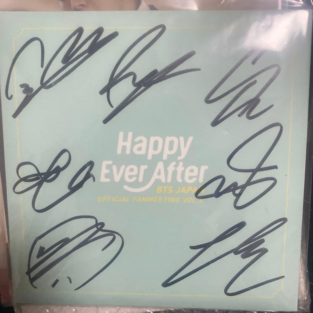 BTS Happy Ever After サイン入り　ポストカード