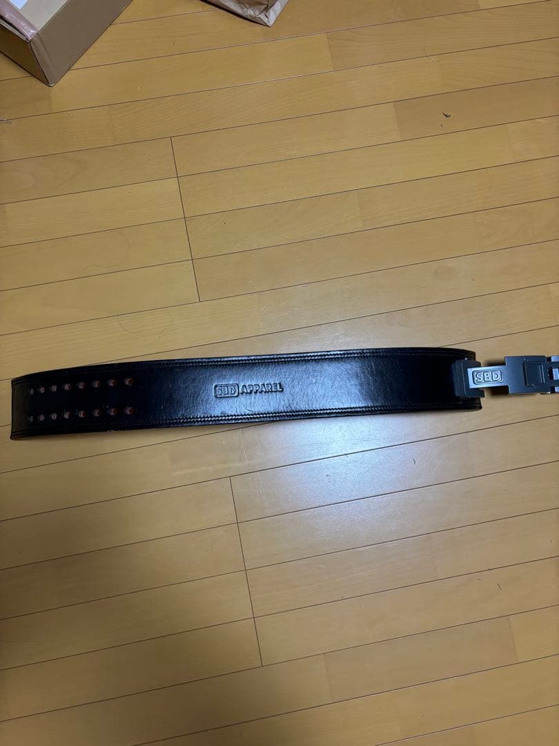 SBD パワーリフティングベルト 黒/赤　Sサイズ