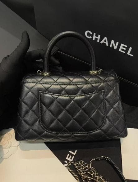 ブラック キルティング ハンドバッグ~~~