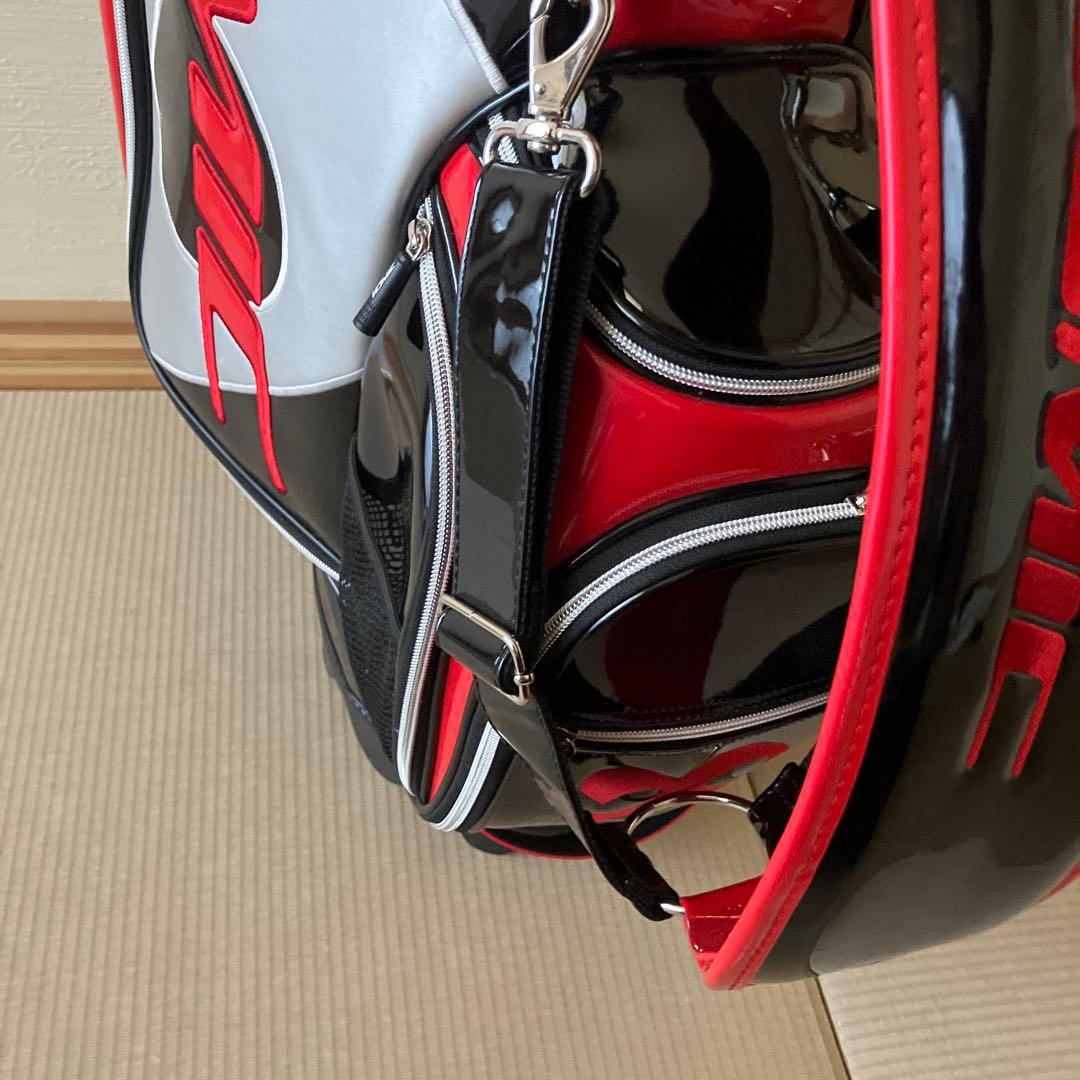 イオミック キャディバッグ 黒/赤