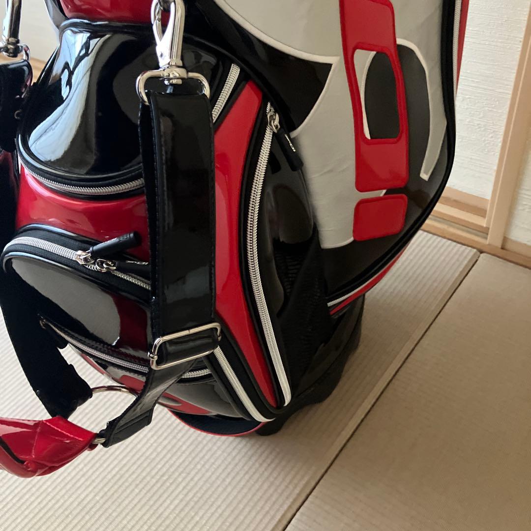 イオミック キャディバッグ 黒/赤