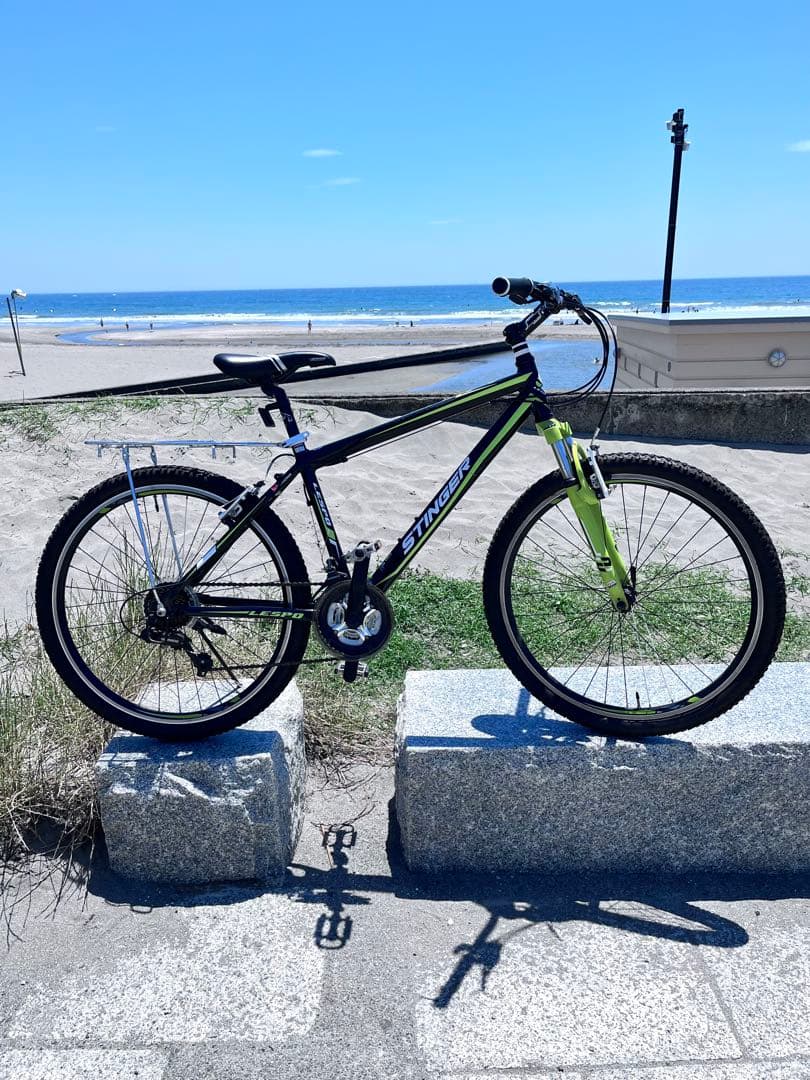 月末セールSTINGERマウンテンバイク26インチ21段変速。不具合ありません。