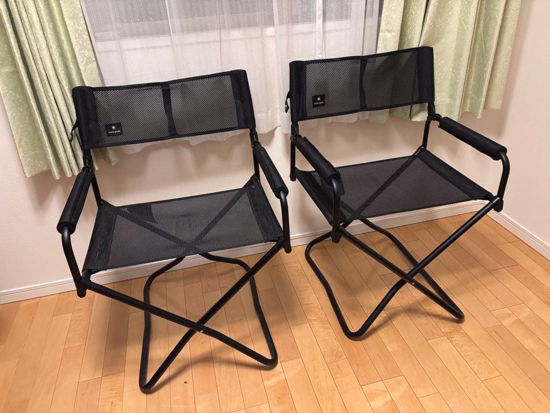スノーピーク メッシュFDチェア ブラック 2脚セット