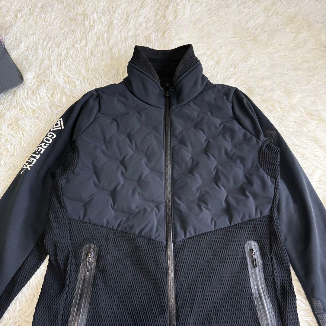 【デサントゴルフ】美品ダウンジャケット g-arc Sサイズ メンズ ブラック