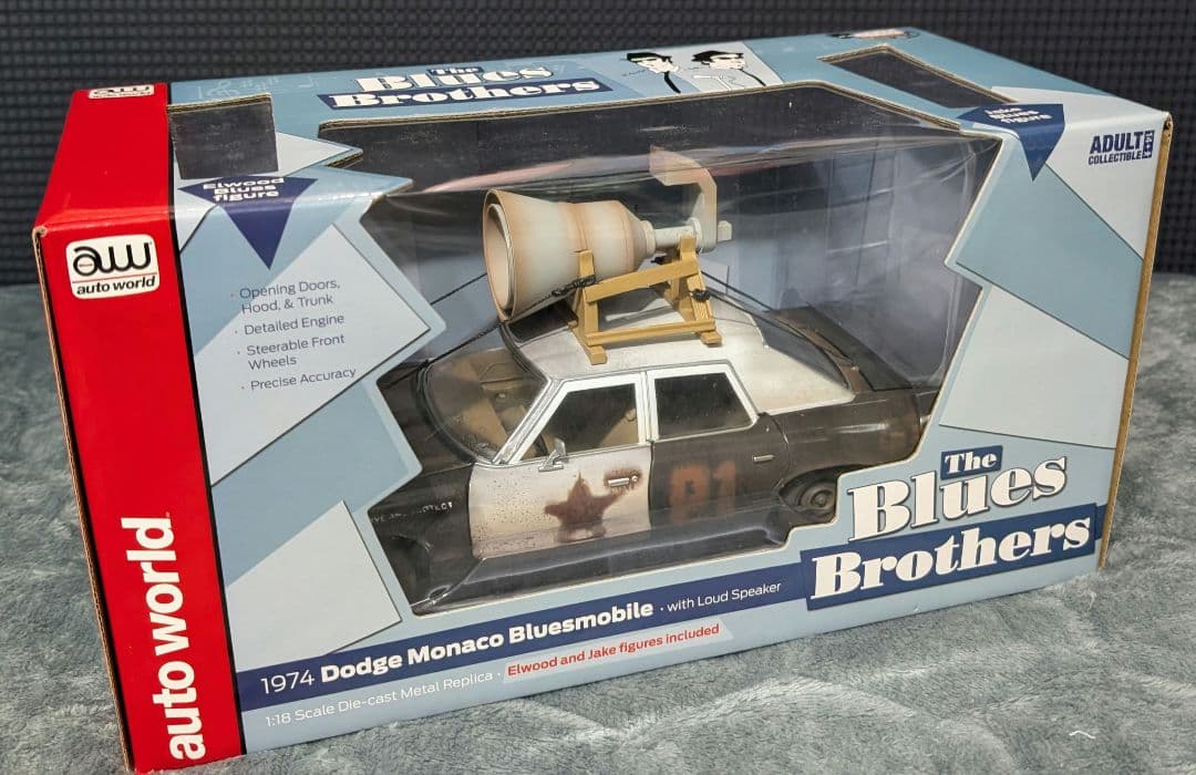 希少 オートワールド1/18 ブルースブラザーズ ブルースモービル ダッジモナコ