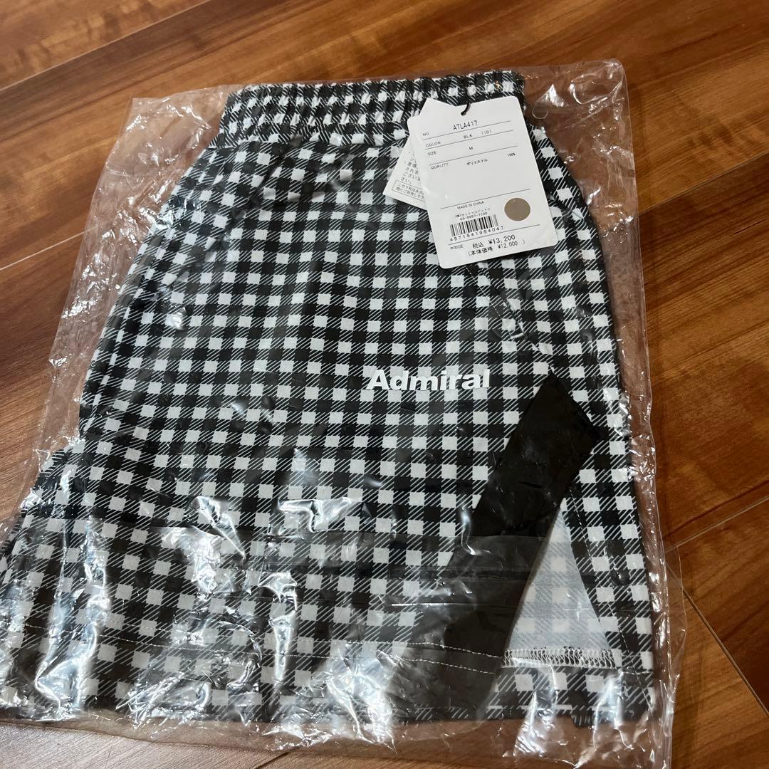未開封　アドミラル　ギンガムチェックサイドスリットショーツATLA417 M