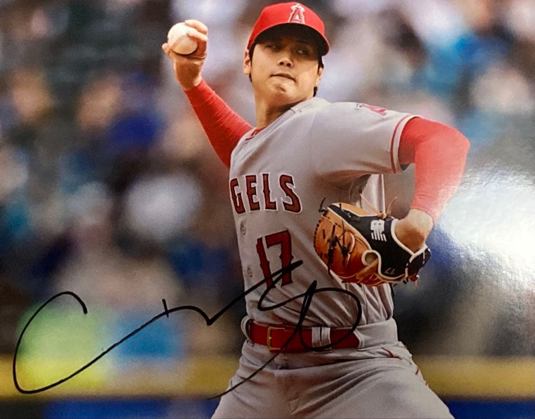 に*ん様 超希少/全米/市場価格/暴騰/メジャー/大谷翔平/直筆サイン入り /本