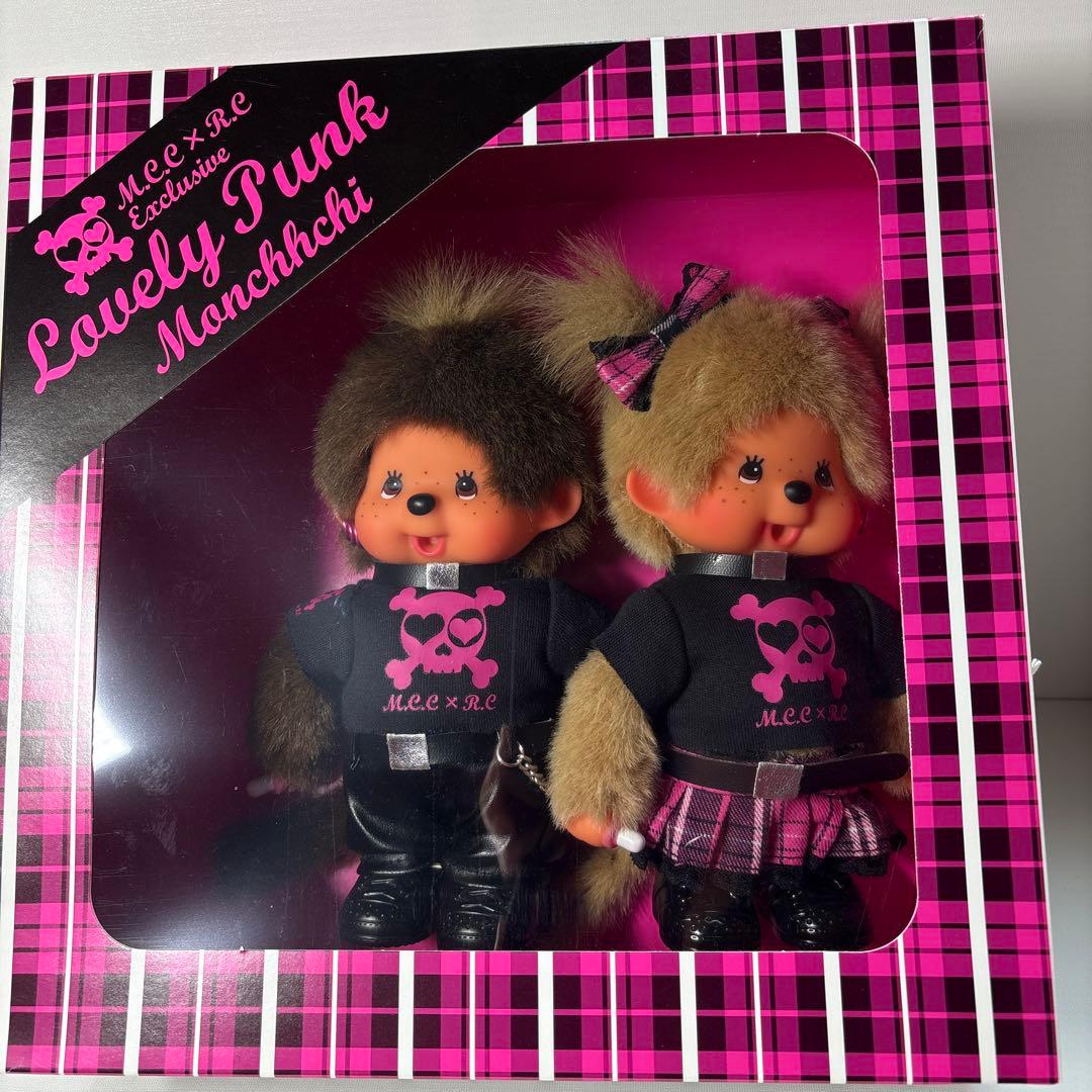 新品 ラブリーパンク モンチッチ ペア monchhichi 582
