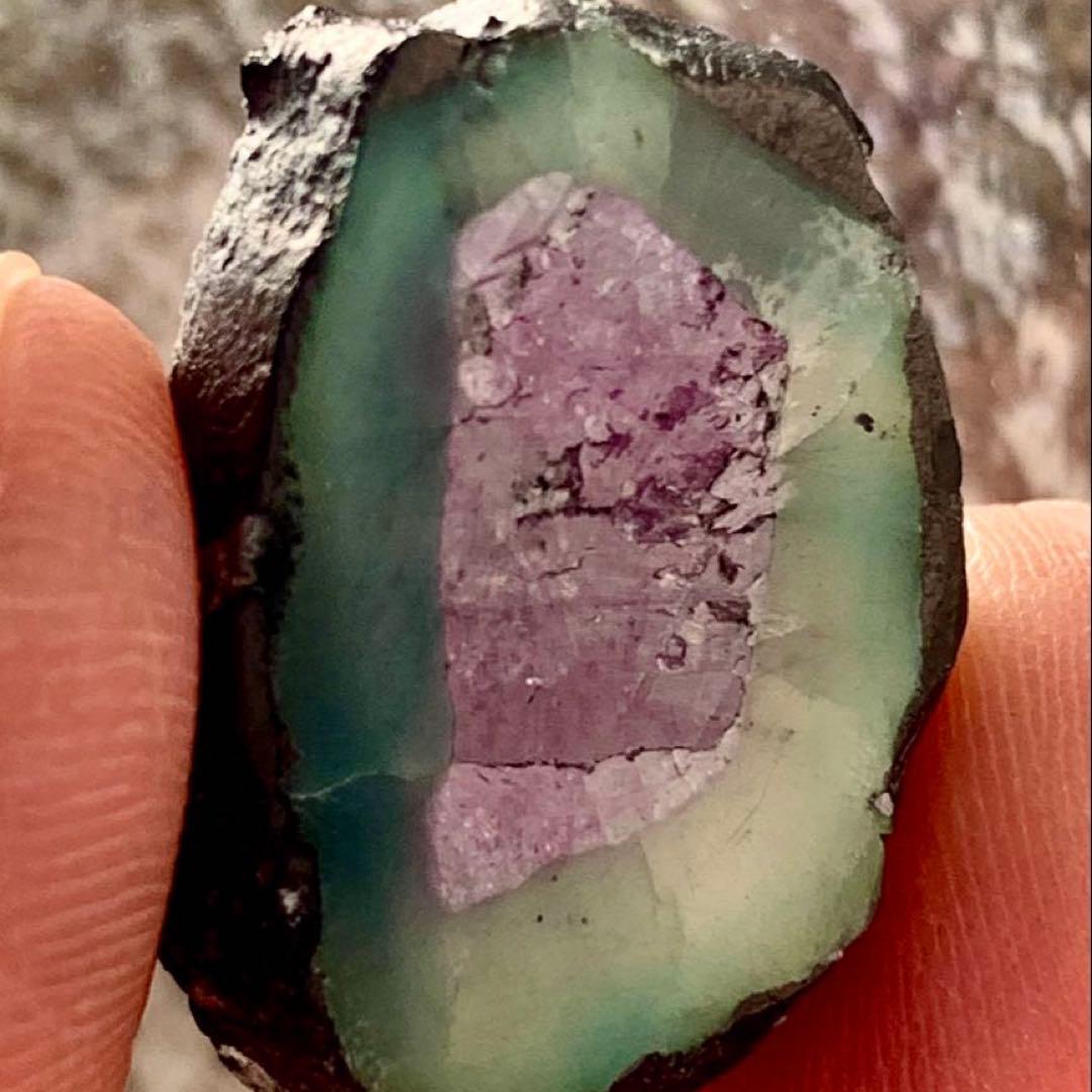 珍品！カシミールサファイアスライスa